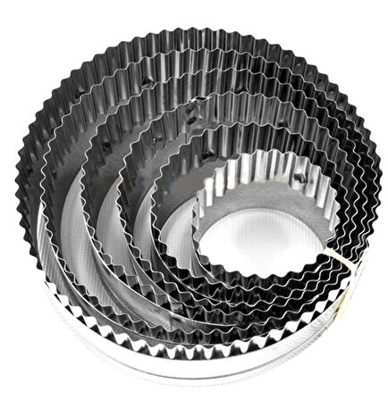 Volovan Metal Set 6 Parça - Daire Tırtıklı