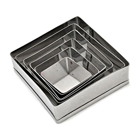 Volovan Metal Set 6 Parça - Kare