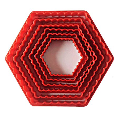 Volovan Set 6 Parça - Altıgen Tırtıklı