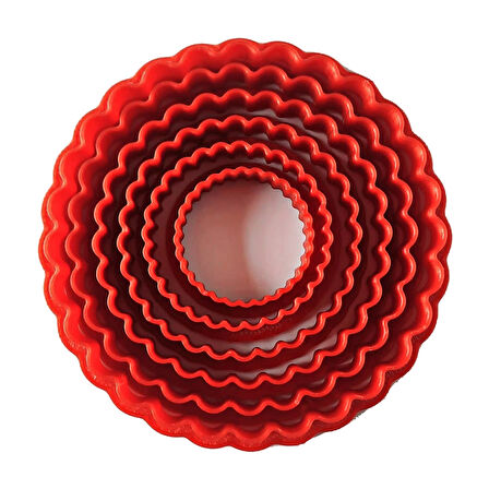 Volovan Set 6 Parça - Daire Tırtıklı