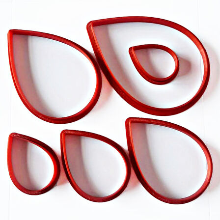 Volovan Set 6 Parça - Yaprak - Damla