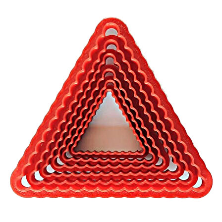 Volovan Set 6 Parça - Üçgen Tırtıklı