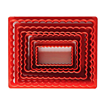 Volovan Set 6 Parça - Dikdörtgen Tırtıklı