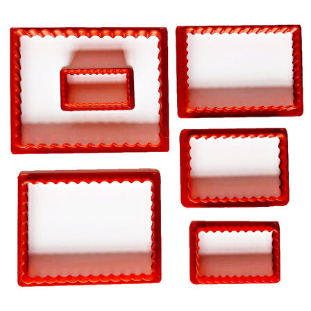 Volovan Set 6 Parça - Dikdörtgen Tırtıklı