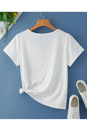 MALKOÇBEY BASKISIZ V YAKA  OVERSİZE UNİSEX BASİC T-ŞHİRT