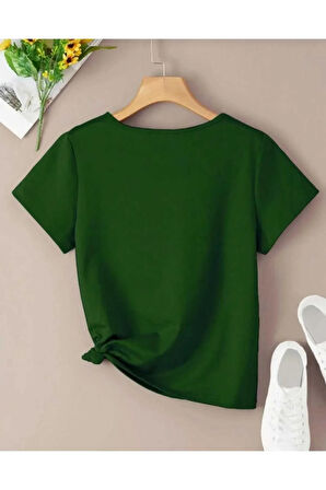 MALKOÇBEY BASKISIZ V YAKA  OVERSİZE UNİSEX BASİC T-ŞHİRT