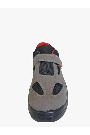 Zimaro Stronex S1 Çelik Burunlu Yazlık İş Ayakkabısı Gri Süet Cırtlı 