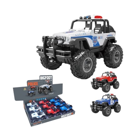 XFG-989-107 -Vardem Çek Bırak Üstü Açık Bigfoot Off-Road Polis Jeep