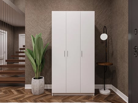 Asra Trend MDF Vestiyer & Portmanto & Ayakkabılık - 90x180x33cm, Askılı, Çok Raflı, Kapaklı V-07