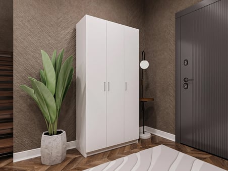 Asra Trend MDF Vestiyer & Portmanto & Ayakkabılık - 90x180x33cm, Askılı, Çok Raflı, Kapaklı V-07