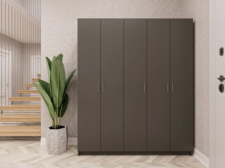 Asra Trend MDF Vestiyer & Portmanto & Ayakkabılık - 150x180x33cm, Askılı, Çok Raflı, Kapaklı V-09