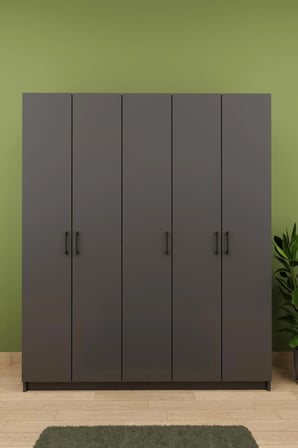Asra Trend MDF Vestiyer & Portmanto & Ayakkabılık - 150x180x33cm, Askılı, Çok Raflı, Kapaklı V-09