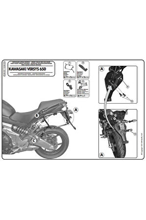 Klxr450kawasakıversys650(10-14)yançantataşıyıcı
