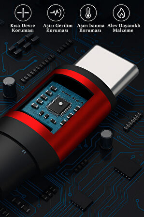 2.4AMPER 1Metre USB to TYP-C Güçlendirilmiş Örgülü Şarj ve Data Kablosu BDL-V10