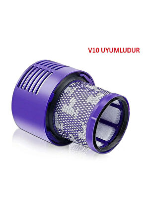 V10 Absolute Hepa Filtre 3 Adet uyumlu (temizleme fırçası dahil)
