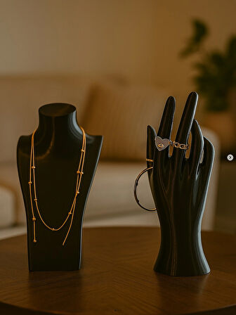 Modern Takı Stand Seti,organizer,dekor,premium,yüzük standı,kolye standı,işlevsel dekor
