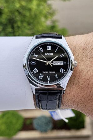 Casio CSISTE8 Kasası Gümüş Kordonu Siyah Renk Hediye Paketli Erkek Kol Saati
