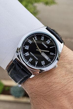 Casio CSISTE8 Kasası Gümüş Kordonu Siyah Renk Hediye Paketli Erkek Kol Saati