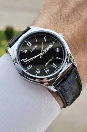 Casio CSISTE8 Kasası Gümüş Kordonu Siyah Renk Hediye Paketli Erkek Kol Saati