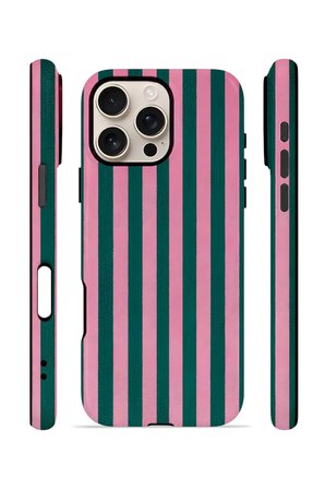iPhone 16 Pro Max Vorian Çift Katmanlı Kılıf Pink Navy Cabana