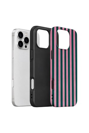 iPhone 16 Pro Max Vorian Çift Katmanlı Kılıf Pink Navy Cabana