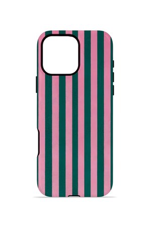 iPhone 16 Pro Max Vorian Çift Katmanlı Kılıf Pink Navy Cabana