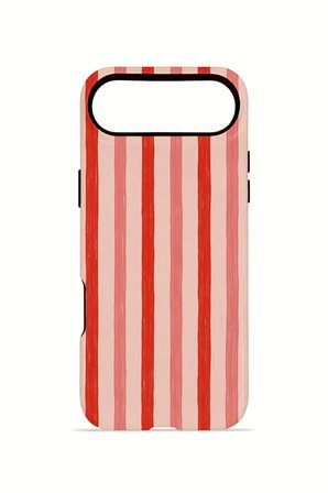 iPhone 17 Air Vorian Çift Katmanlı Kılıf Coral Cream Stripe