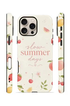 iPhone 16 Pro Max Vorian Çift Katmanlı Kılıf Slow Summer Days