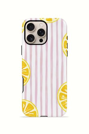 iPhone 16 Pro Vorian Çift Katmanlı Kılıf Pink Lemon Window