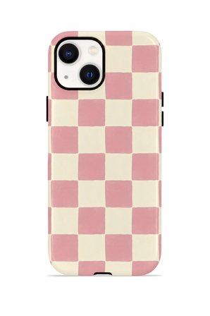 iPhone 14 Vorian Çift Katmanlı Kılıf Blush Checker