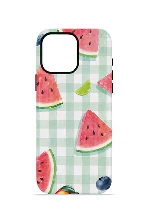 iPhone 15 Pro Vorian Çift Katmanlı Kılıf Watermelon Picnic Gingham