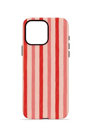 iPhone 15 Pro Vorian Çift Katmanlı Kılıf Coral Cream Stripe