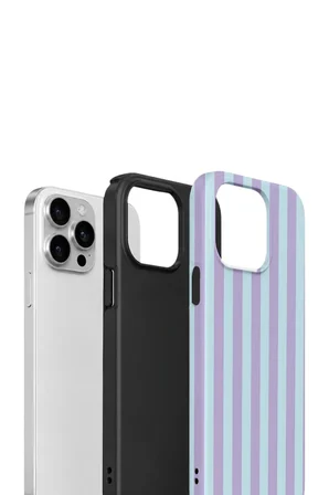 iPhone 15 Pro Vorian Çift Katmanlı Kılıf Lilac Riviera Stripe