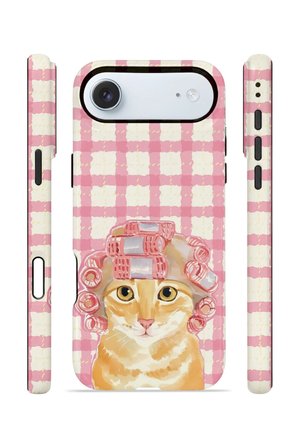 iPhone 17 Air Vorian Çift Katmanlı Kılıf Pink Picnic Cat