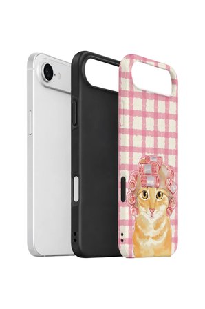 iPhone 17 Air Vorian Çift Katmanlı Kılıf Pink Picnic Cat