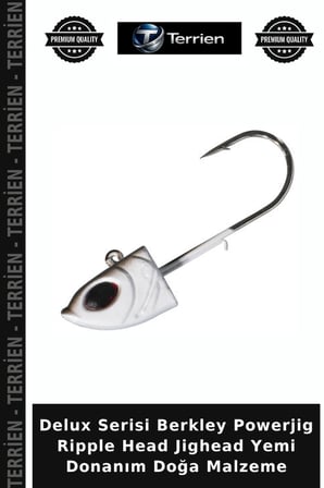 Delux Serisi Berkley Powerjig Ripple Head Jighead Yemi Donanım Doğa Malzeme 5GR - 4LU
