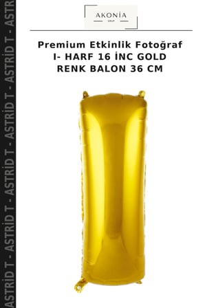 Premium Etkinlik Fotoğraf I- HARF 16 İNC GOLD RENK BALON 36 CM
