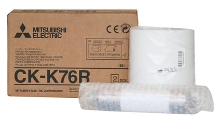 Özel Üretim Mitsubishi CK-76R 4X6 Termal Kağıt Fotoğraf Rulosu Cihaz Kağıdı Rulo Malzeme
