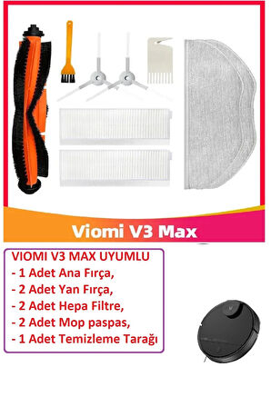 VİOMİ V3 max robot süpürge yedek hepa filtre fırça seti
