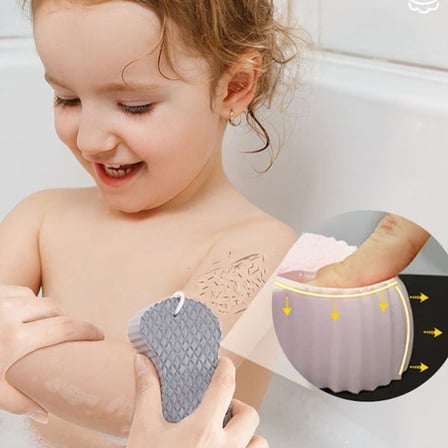 Premium Duş Rutini Çocuk Yıkama Minik Banyosu Bebek Peeling Banyo Süngeri