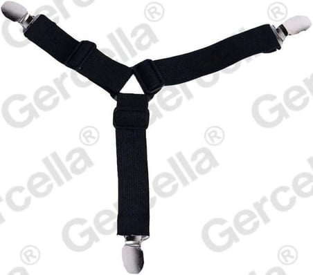 Elastik Üçgen Çarşaf Ve Örtü Gerdiricisi ve çarşaf tutucusu Kısa Tip Beyaz