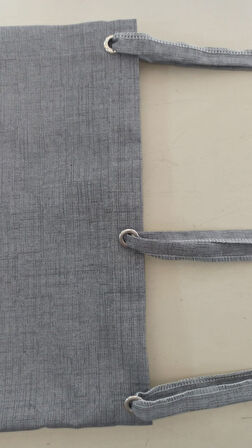 CEYLAN Home Balkon Perdesi Brandası Kuş Gözü Seçenekli Düz Gri