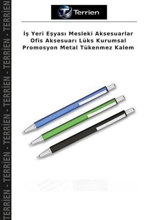 İş Yeri Eşyası Mesleki Aksesuarlar Ofis Aksesuarı Lüks Kurumsal Promosyon Metal Tükenmez Kalem