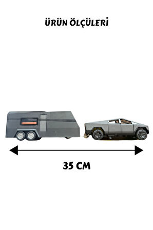 Sesli Işıklı Çek Bırak Model Karavan Açılabilir Kapılar Full Fonksiyon Metal Kasa 35 cm Karavan