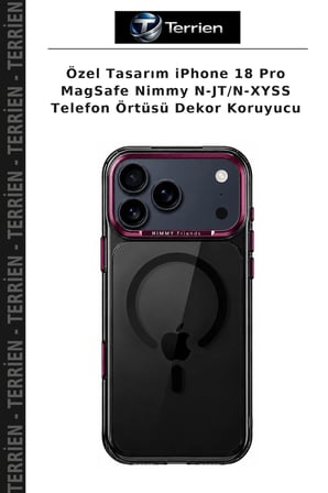 Özel Tasarım iPhone 18 Pro MagSafe Nimmy N-JT/N-XYSS Telefon Örtüsü Dekor Koruyucu