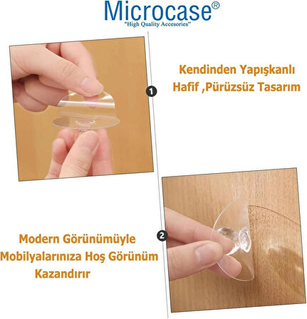 Microcase Kendinden Yapışkanlı Kristal Topuzlu Çekmece Raf Dolap Pencere vb için Tutacak Kulp- ŞEFFAF AL4760 4 Adet