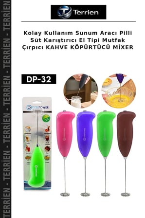 Kolay Kullanım Sunum Aracı Pilli Süt Karıştırıcı El Tipi Mutfak Çırpıcı KAHVE KÖPÜRTÜCÜ MİXER