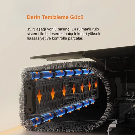 Uwant 23.000Pa 100℃ Islak Kuru Şarjlı Süpürge | Vakum + Mop | Akıllı, Kendini Temizleme Özellikli D700 Pro