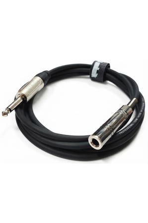 Sahne ve Stüdyo İçin 6.3mm Dişi Erkek Mikrofon Uzatma Kablosu (5m)