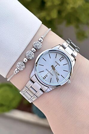 Casio CSISTE67 Gümüş Renk Hediye Paketli Kadın Kol Saati ve Bileklik